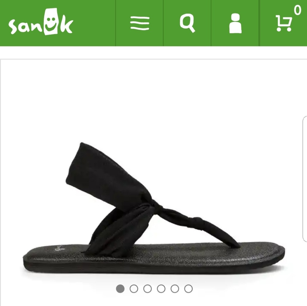 Sanuk Yoga Sling Ella Sandals Size 8